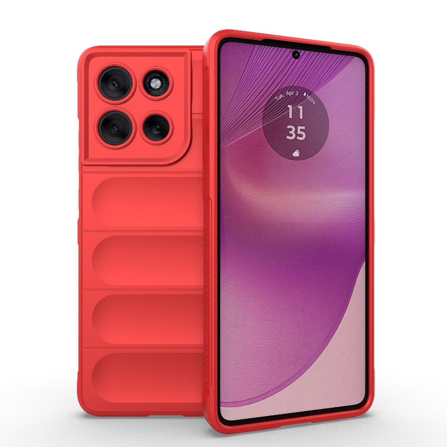 Motorola Moto G86 5G Magic Shield TPU + Flannel Protective Phone Case Cover, Shockproof Scratch Resistant