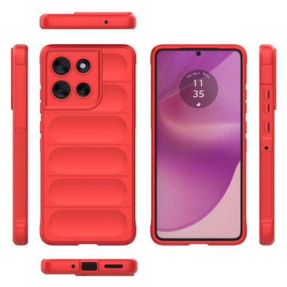 Motorola Moto G86 5G Magic Shield TPU + Flannel Protective Phone Case Cover, Shockproof Scratch Resistant