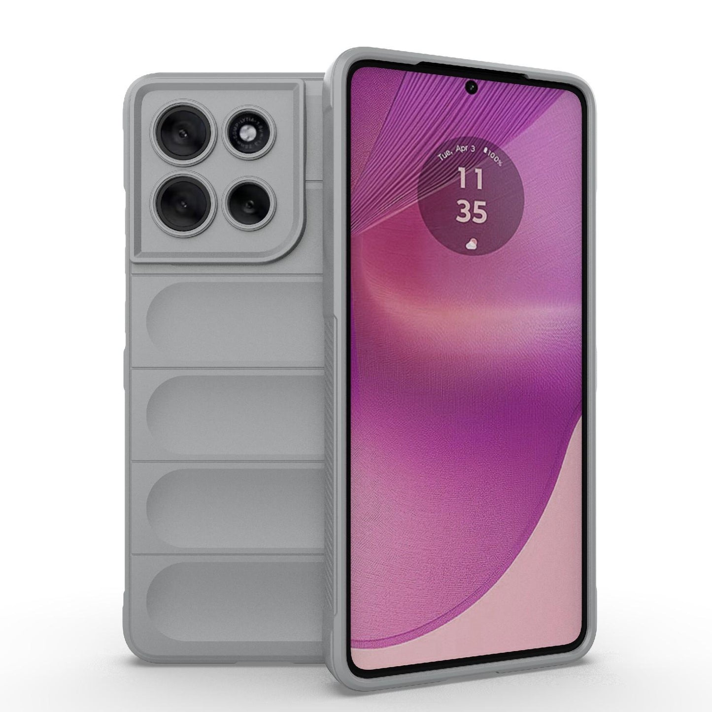 Motorola Moto G86 5G Magic Shield TPU + Flannel Protective Phone Case Cover, Shockproof Scratch Resistant
