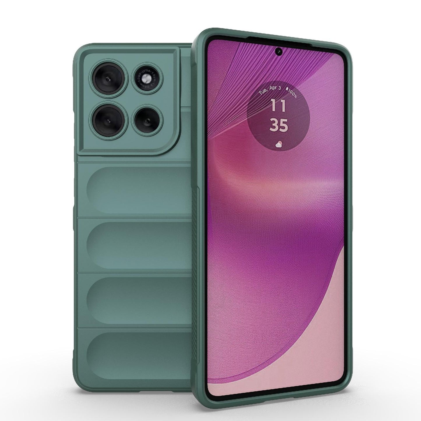 Motorola Moto G86 5G Magic Shield TPU + Flannel Protective Phone Case Cover, Shockproof Scratch Resistant