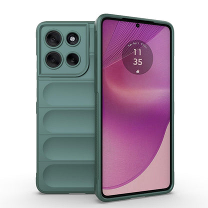 Motorola Moto G86 5G Magic Shield TPU + Flannel Protective Phone Case Cover, Shockproof Scratch Resistant