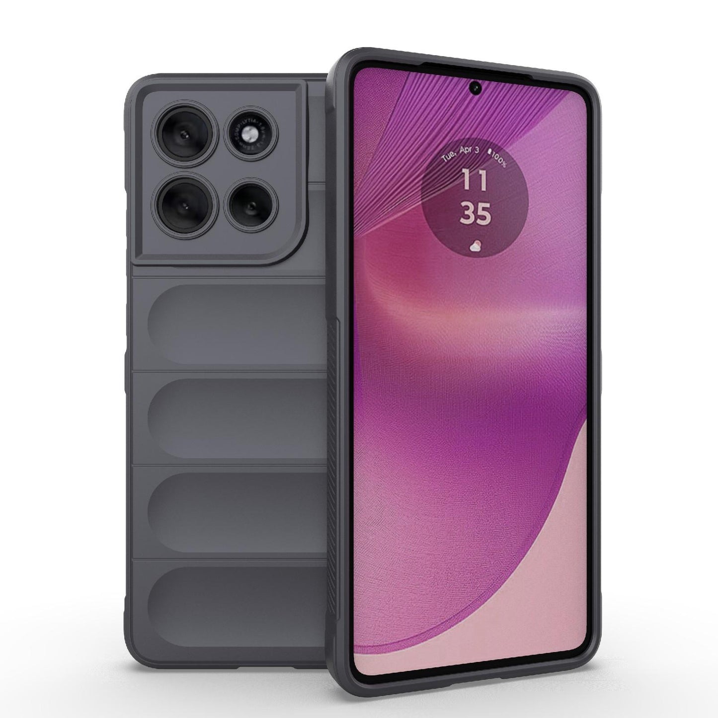 Motorola Moto G86 5G Magic Shield TPU + Flannel Protective Phone Case Cover, Shockproof Scratch Resistant