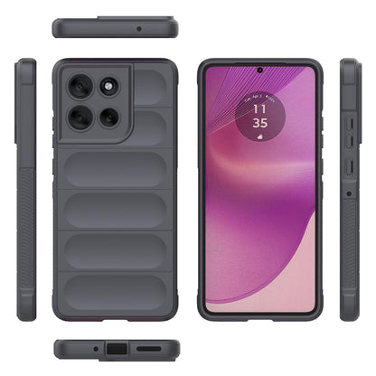 Motorola Moto G86 5G Magic Shield TPU + Flannel Protective Phone Case Cover, Shockproof Scratch Resistant