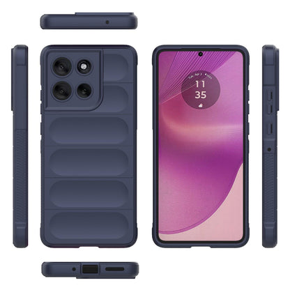 Motorola Moto G86 5G Magic Shield TPU + Flannel Protective Phone Case Cover, Shockproof Scratch Resistant