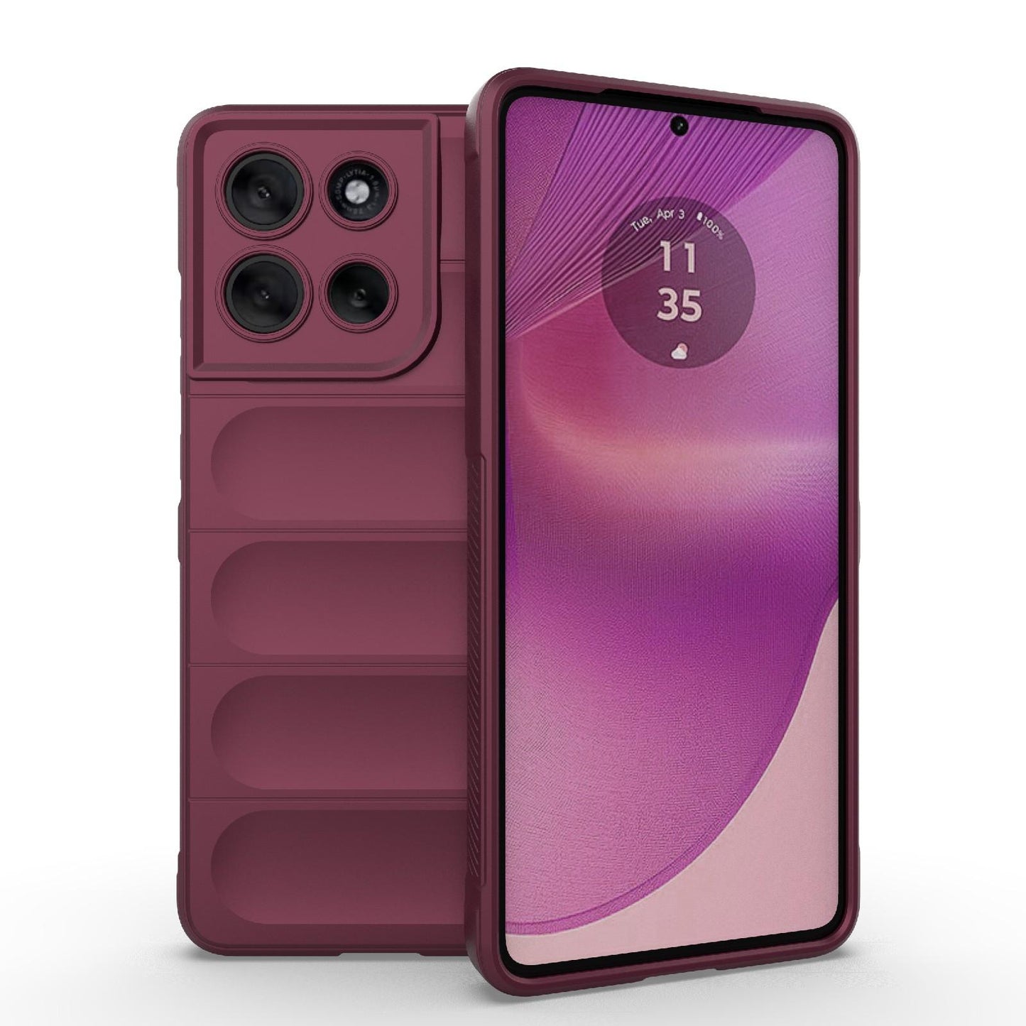 Motorola Moto G86 5G Magic Shield TPU + Flannel Protective Phone Case Cover, Shockproof Scratch Resistant