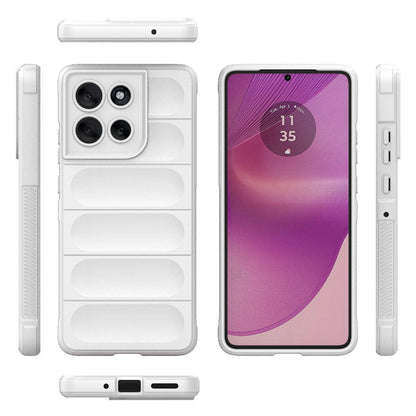 Motorola Moto G86 5G Magic Shield TPU + Flannel Protective Phone Case Cover, Shockproof Scratch Resistant