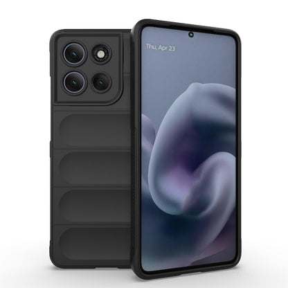 Motorola Moto G86 Power Magic Shield TPU + Flannel Protective Phone Case Cover, Shockproof Scratch Resistant