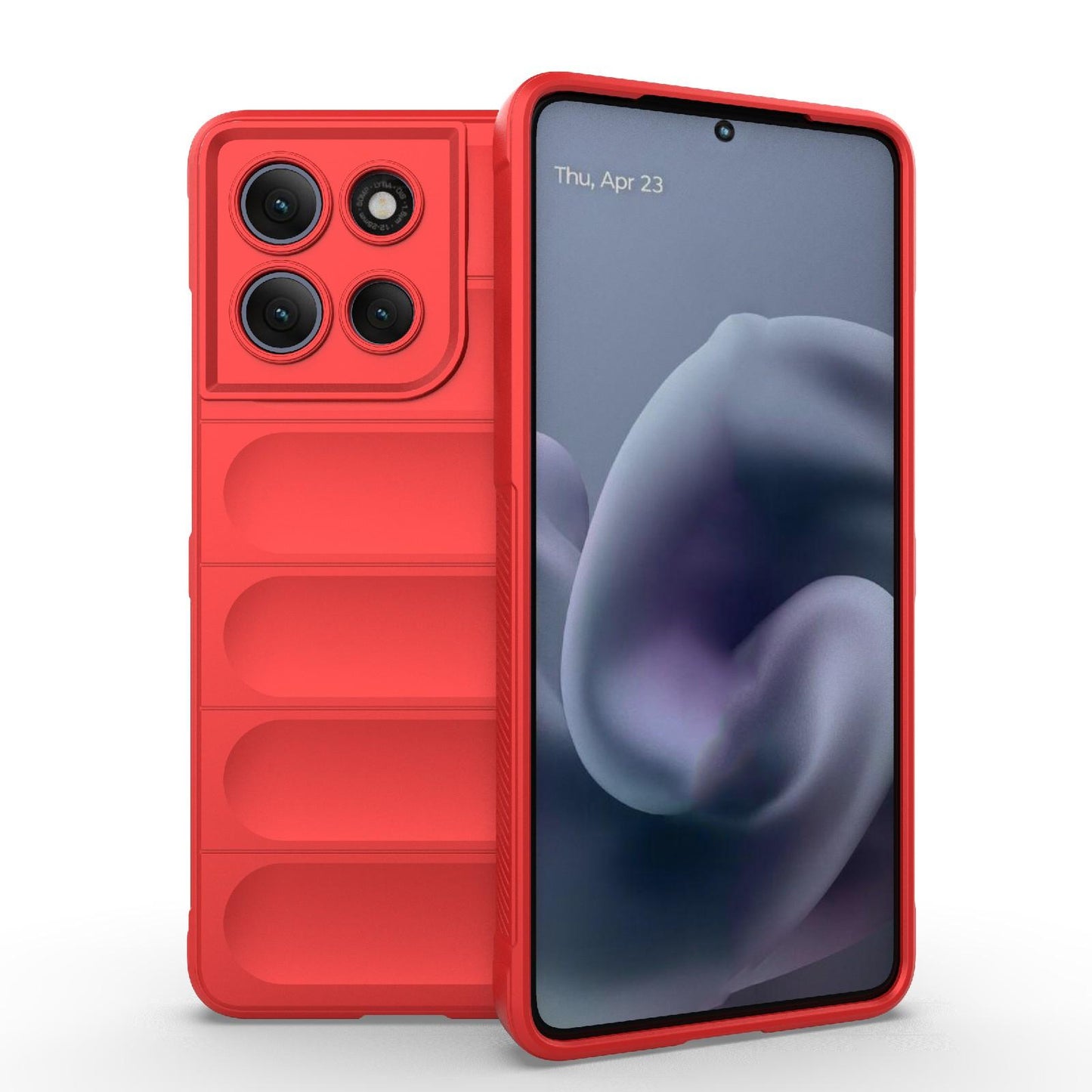 Motorola Moto G86 Power Magic Shield TPU + Flannel Protective Phone Case Cover, Shockproof Scratch Resistant