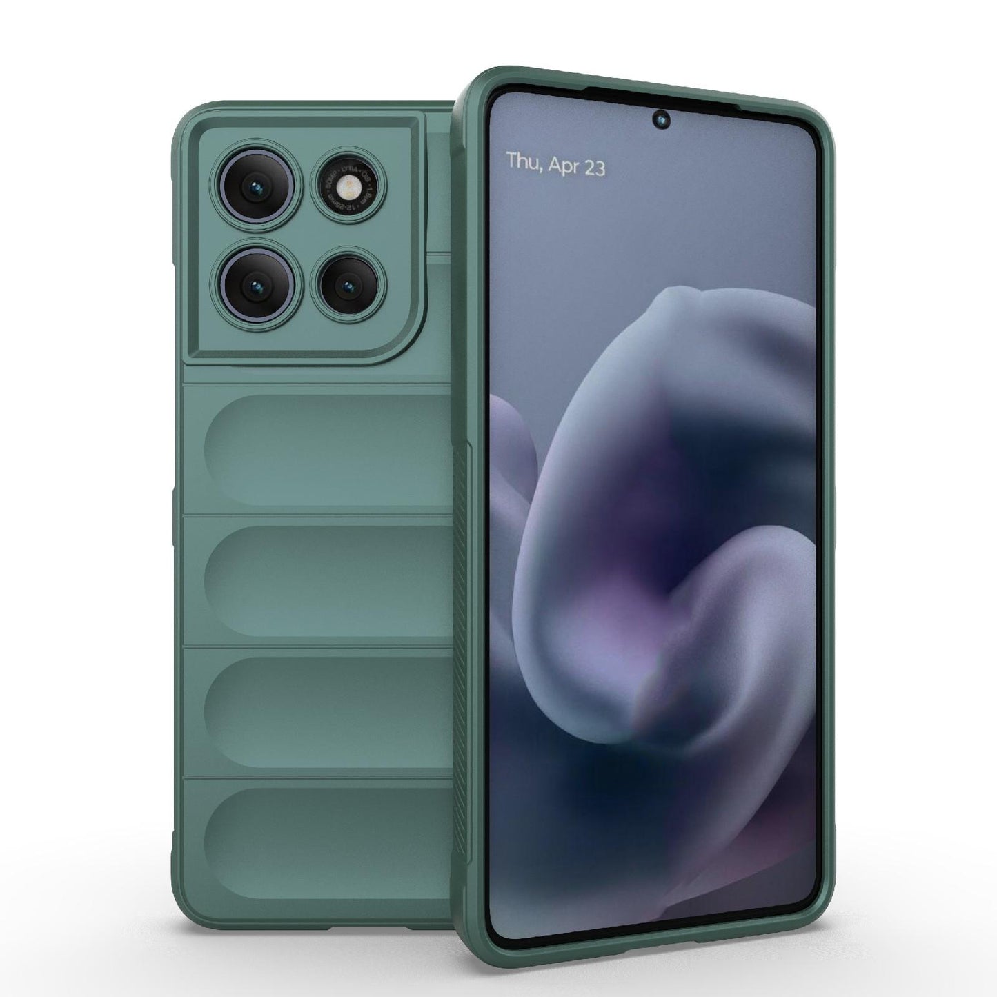 Motorola Moto G86 Power Magic Shield TPU + Flannel Protective Phone Case Cover, Shockproof Scratch Resistant