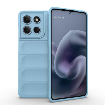 Motorola Moto G86 Power Magic Shield TPU + Flannel Protective Phone Case Cover, Shockproof Scratch Resistant