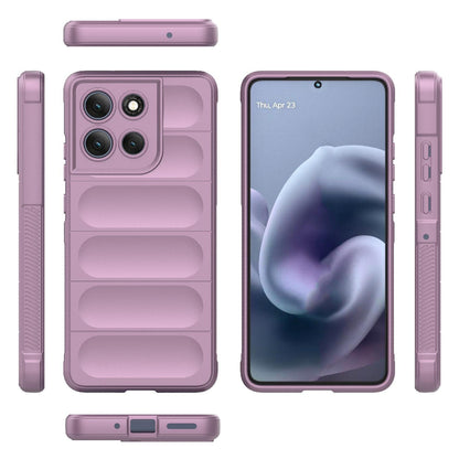 Motorola Moto G86 Power Magic Shield TPU + Flannel Protective Phone Case Cover, Shockproof Scratch Resistant