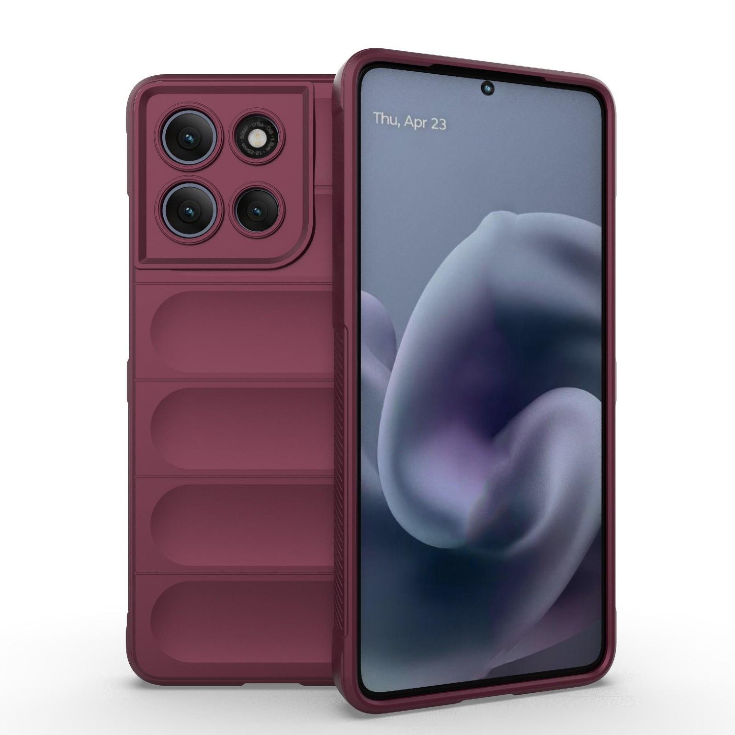 Motorola Moto G86 Power Magic Shield TPU + Flannel Protective Phone Case Cover, Shockproof Scratch Resistant