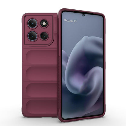 Motorola Moto G86 Power Magic Shield TPU + Flannel Protective Phone Case Cover, Shockproof Scratch Resistant