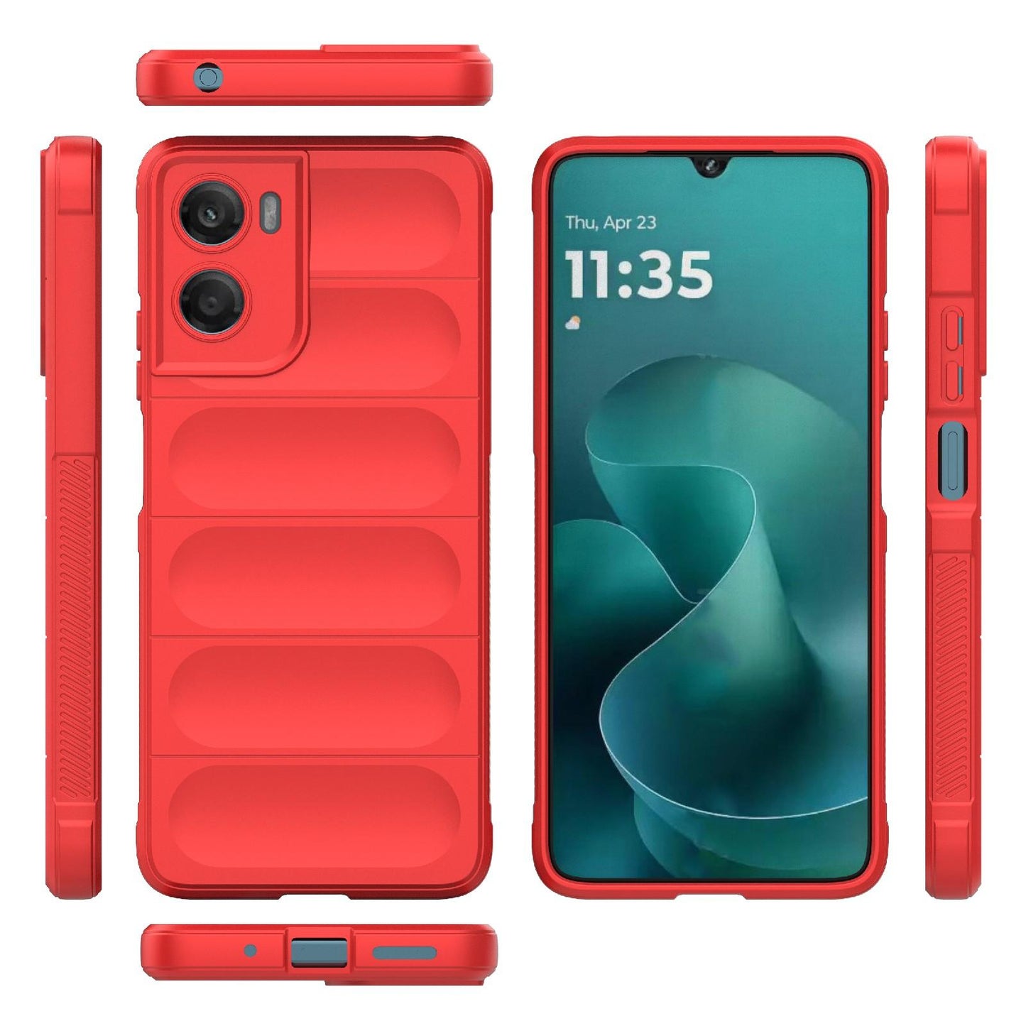 Motorola Moto G06 4G Magic Shield TPU + Flannel Protective Phone Case Cover, Shockproof Scratch Resistant
