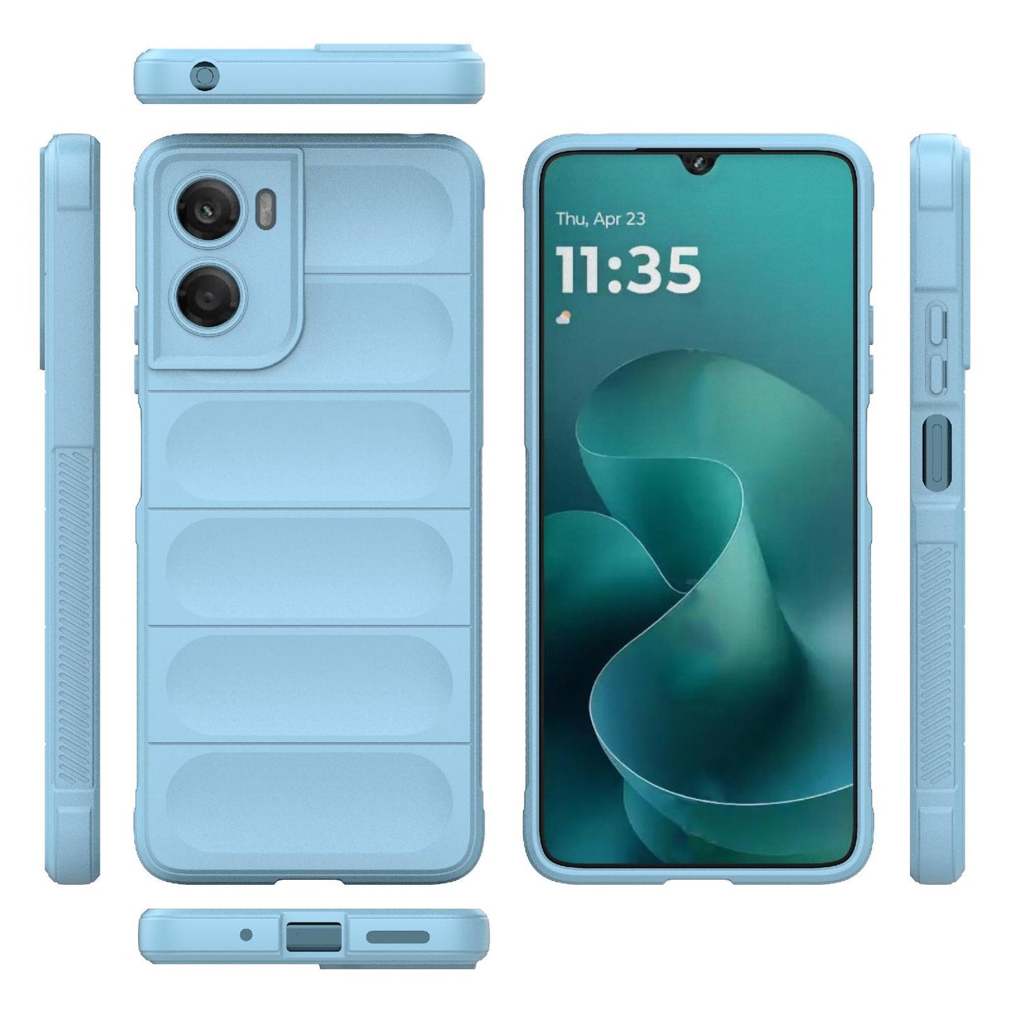 Motorola Moto G06 4G Magic Shield TPU + Flannel Protective Phone Case Cover, Shockproof Scratch Resistant