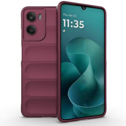 Motorola Moto G06 4G Magic Shield TPU + Flannel Protective Phone Case Cover, Shockproof Scratch Resistant