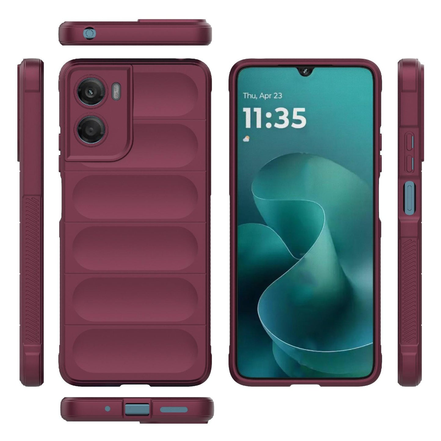Motorola Moto G06 4G Magic Shield TPU + Flannel Protective Phone Case Cover, Shockproof Scratch Resistant
