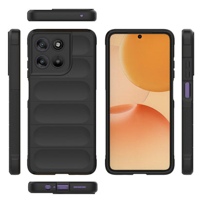 Motorola Moto G67 Power 5G Magic Shield TPU + Flannel Protective Phone Case Cover, Shockproof Scratch Resistant