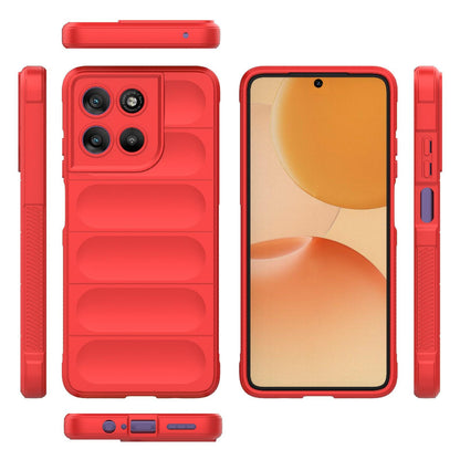 Motorola Moto G67 Power 5G Magic Shield TPU + Flannel Protective Phone Case Cover, Shockproof Scratch Resistant