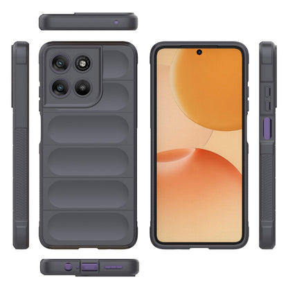 Motorola Moto G67 Power 5G Magic Shield TPU + Flannel Protective Phone Case Cover, Shockproof Scratch Resistant