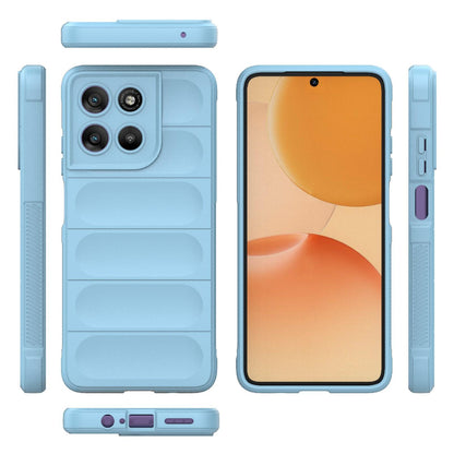 Motorola Moto G67 Power 5G Magic Shield TPU + Flannel Protective Phone Case Cover, Shockproof Scratch Resistant