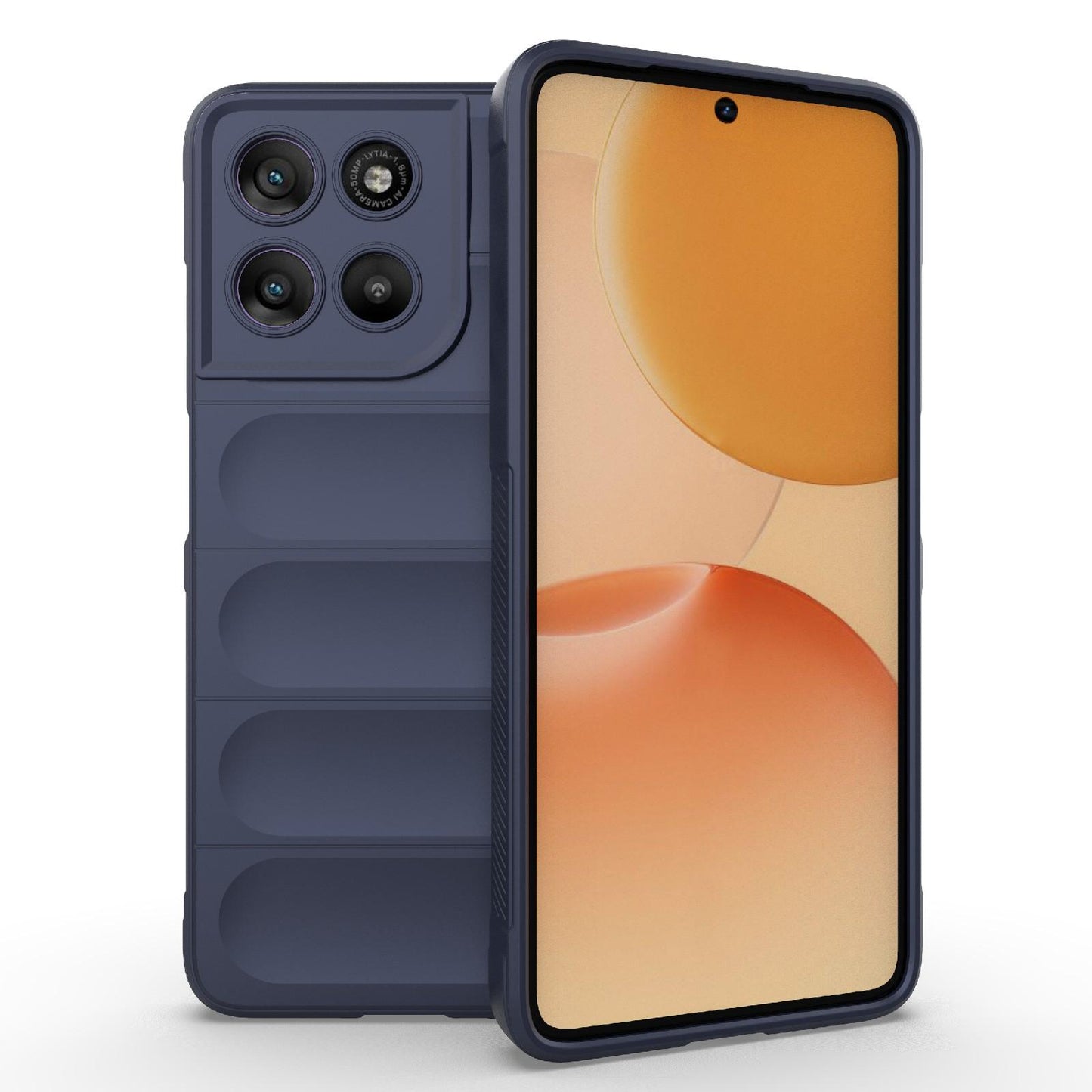 Motorola Moto G67 Power 5G Magic Shield TPU + Flannel Protective Phone Case Cover, Shockproof Scratch Resistant