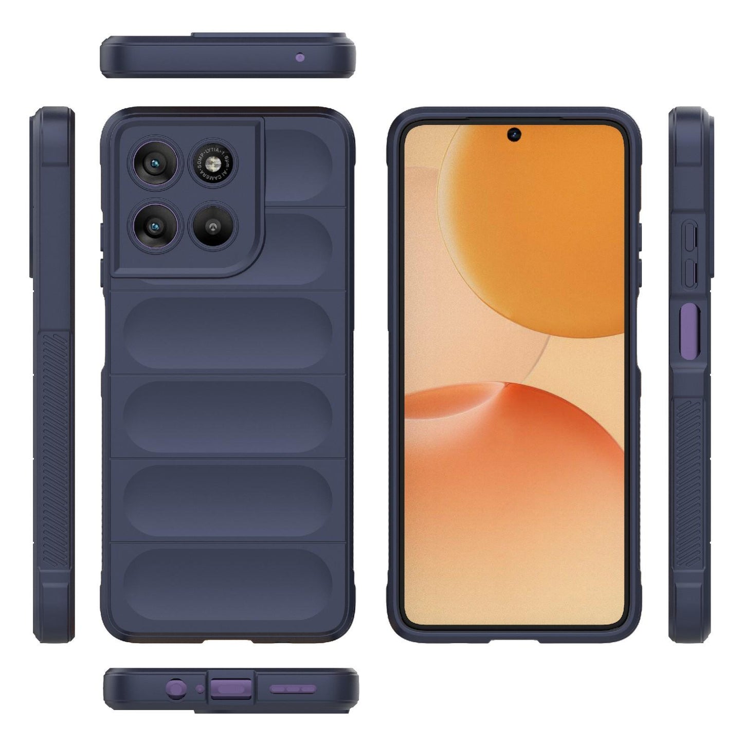 Motorola Moto G67 Power 5G Magic Shield TPU + Flannel Protective Phone Case Cover, Shockproof Scratch Resistant