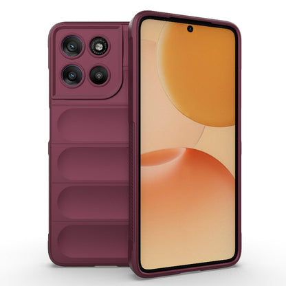 Motorola Moto G67 Power 5G Magic Shield TPU + Flannel Protective Phone Case Cover, Shockproof Scratch Resistant