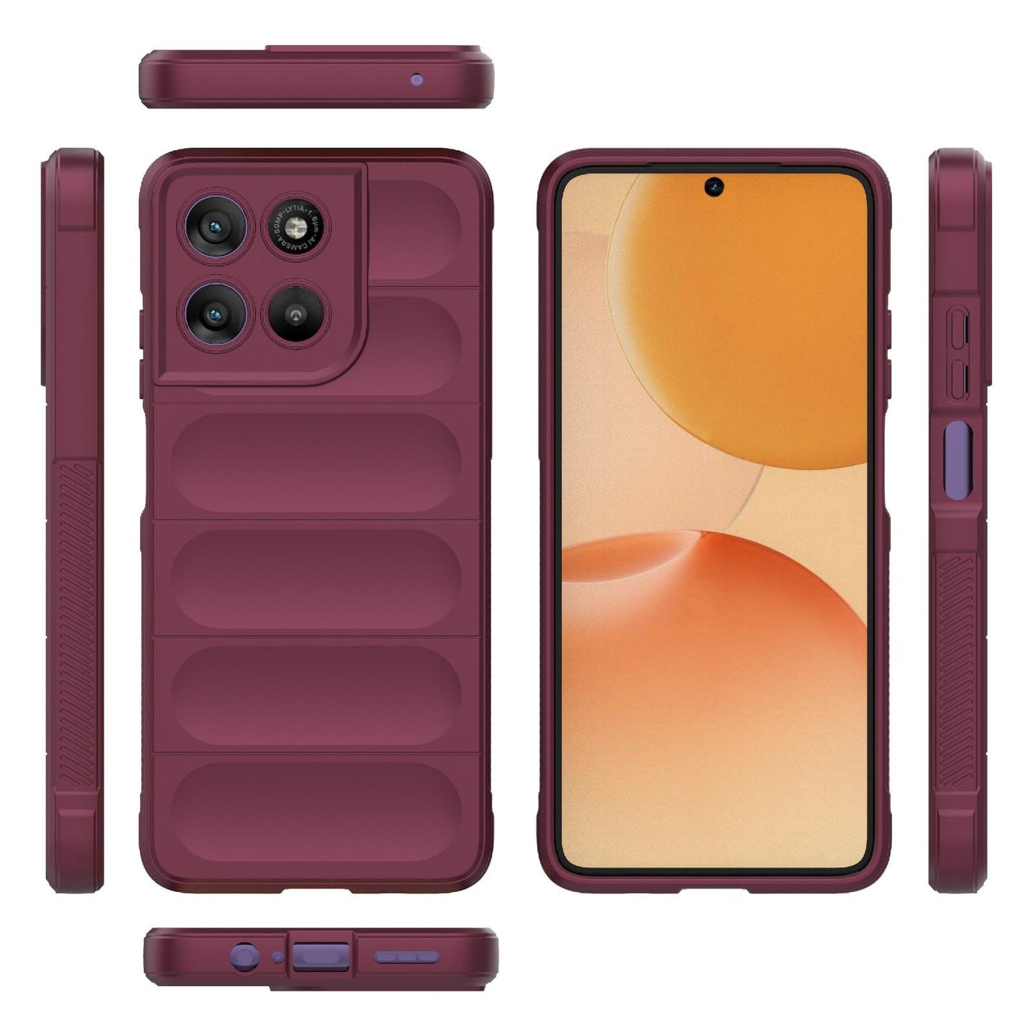 Motorola Moto G67 Power 5G Magic Shield TPU + Flannel Protective Phone Case Cover, Shockproof Scratch Resistant