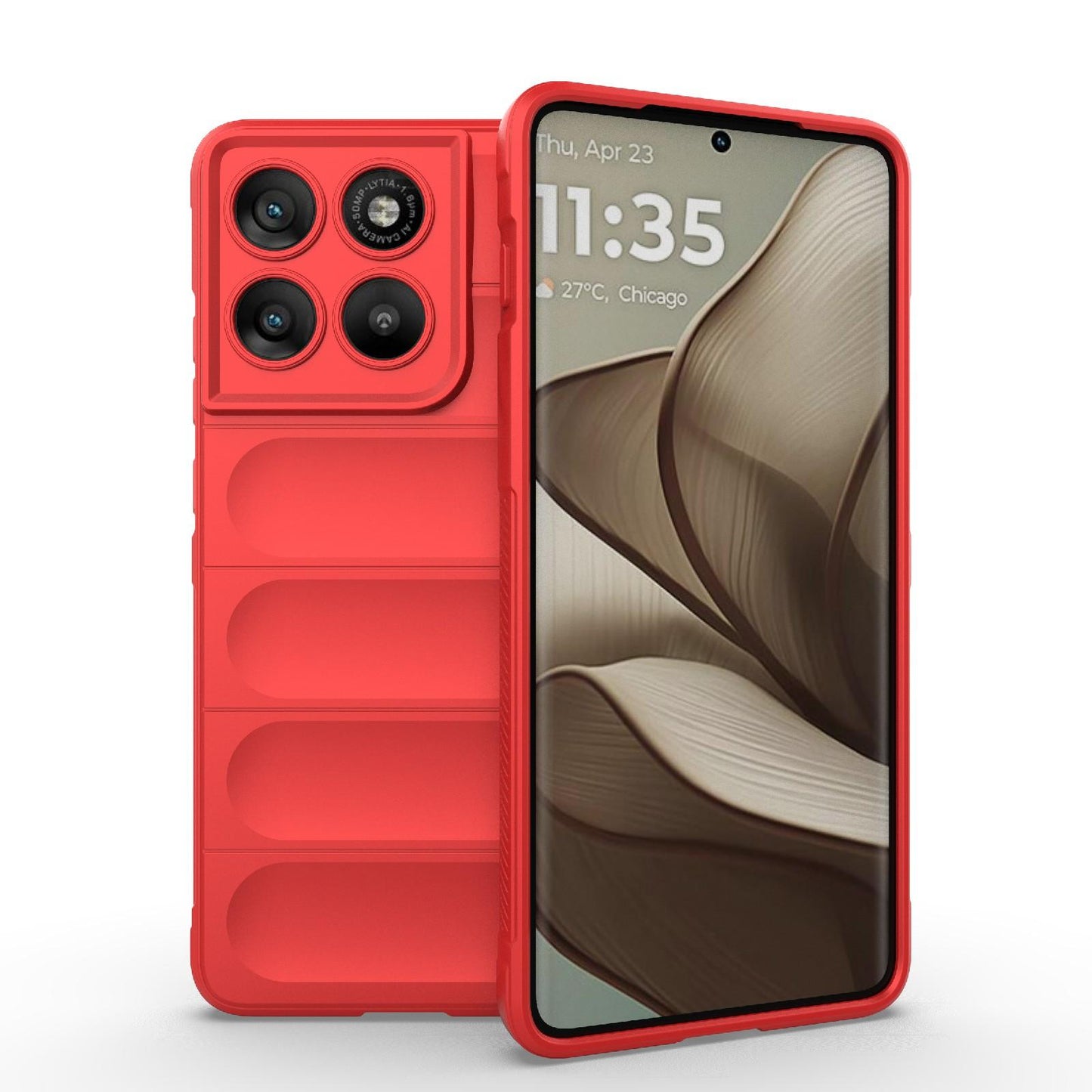 Motorola Edge 70 5G Magic Shield TPU + Flannel Protective Phone Case Cover, Shockproof Scratch Resistant