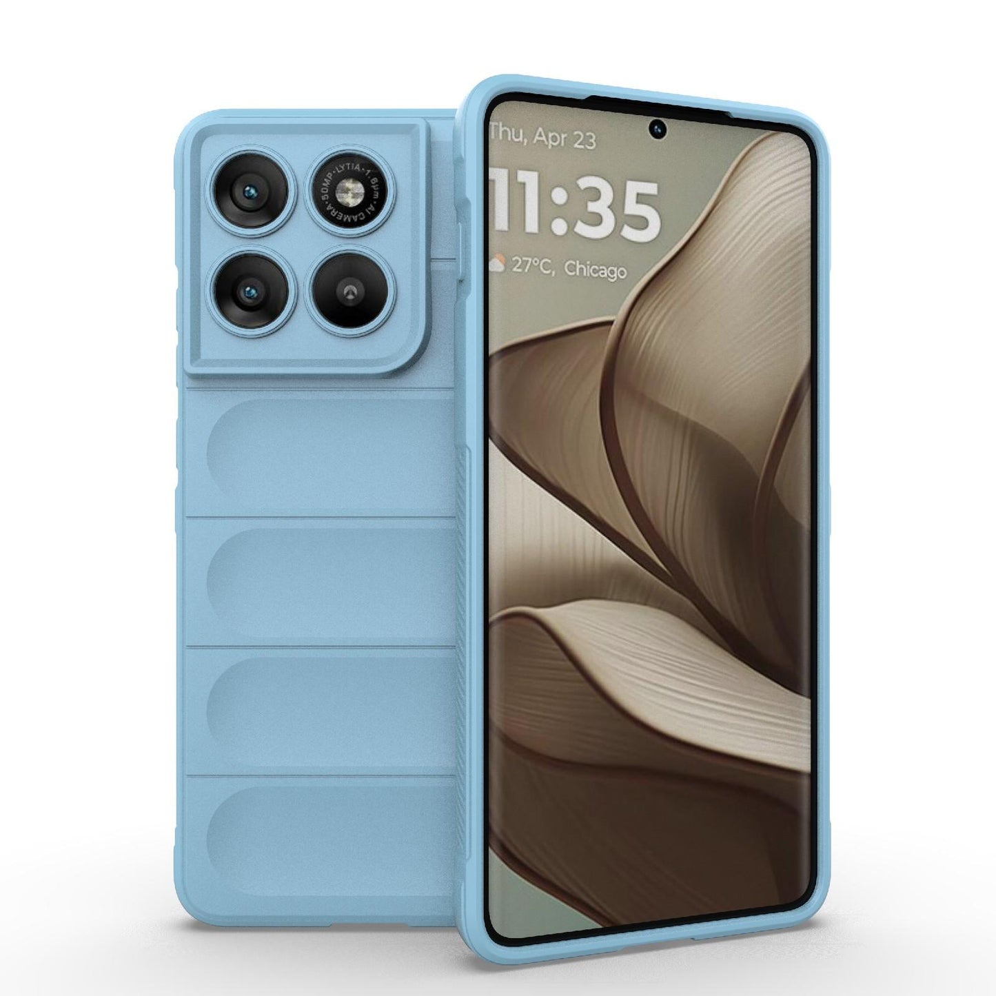 Motorola Edge 70 5G Magic Shield TPU + Flannel Protective Phone Case Cover, Shockproof Scratch Resistant