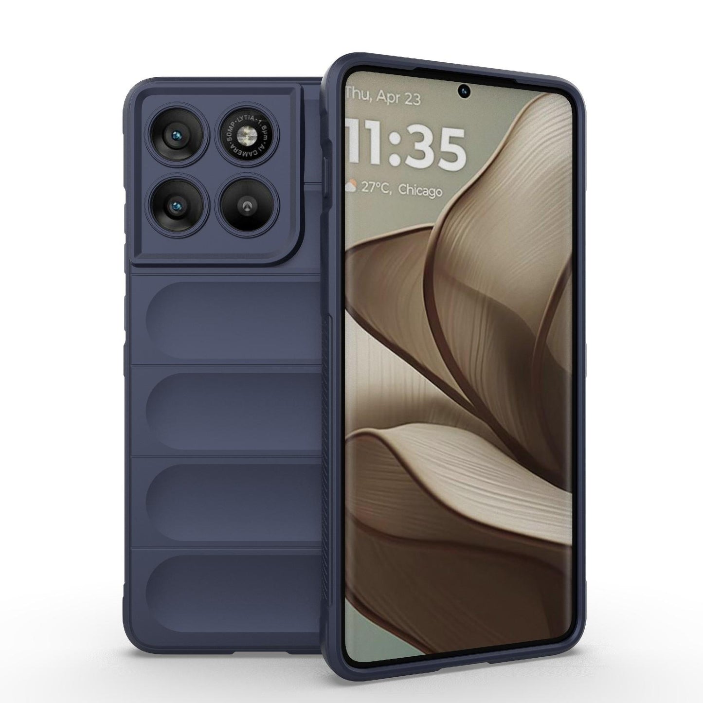 Motorola Edge 70 5G Magic Shield TPU + Flannel Protective Phone Case Cover, Shockproof Scratch Resistant