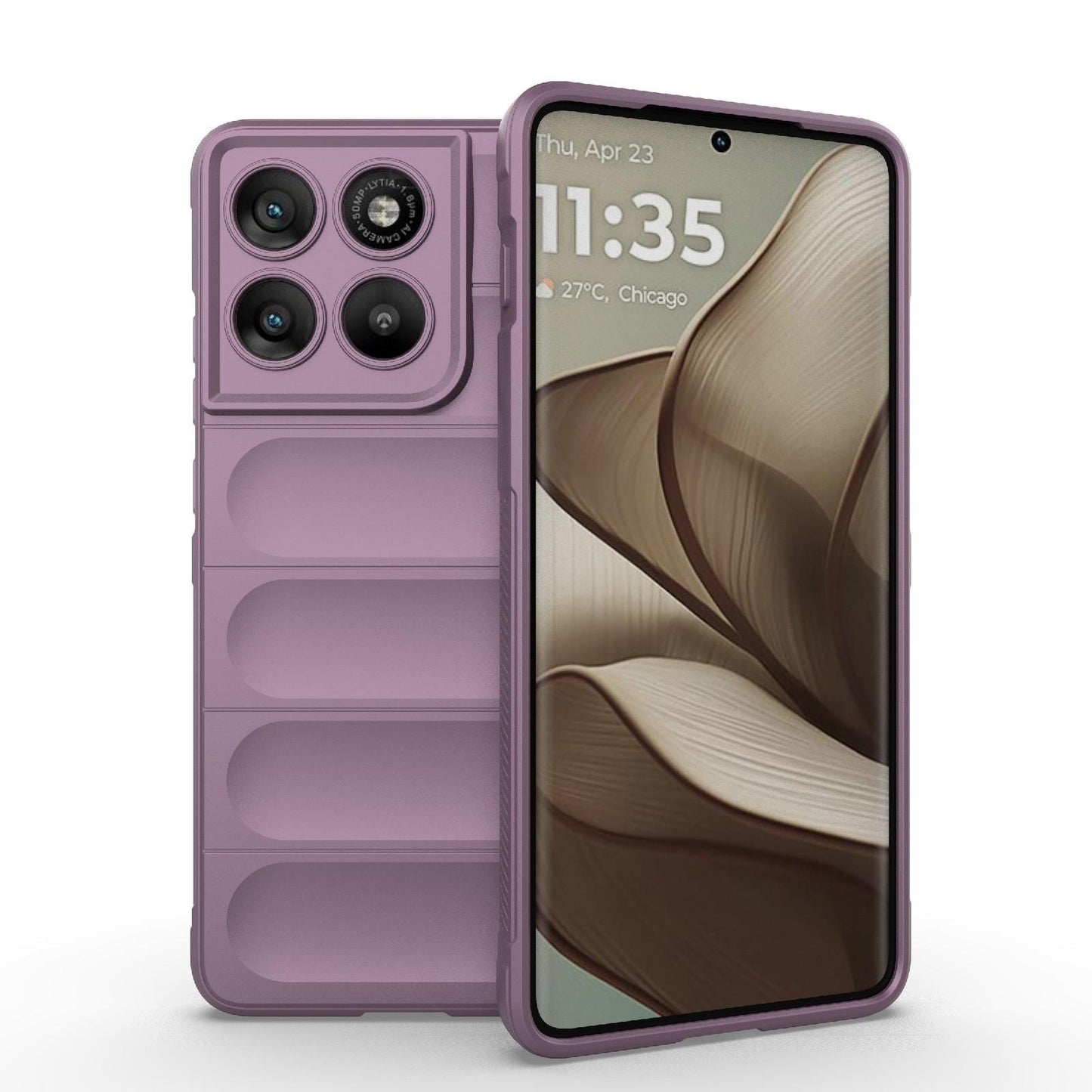 Motorola Edge 70 5G Magic Shield TPU + Flannel Protective Phone Case Cover, Shockproof Scratch Resistant