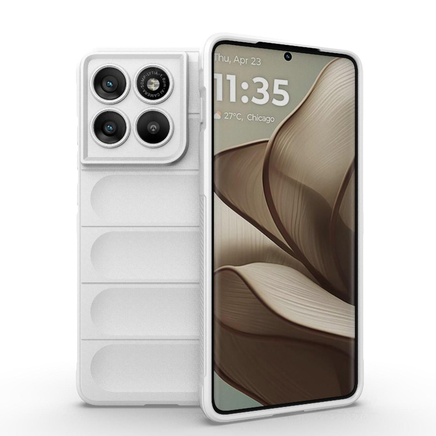 Motorola Edge 70 5G Magic Shield TPU + Flannel Protective Phone Case Cover, Shockproof Scratch Resistant