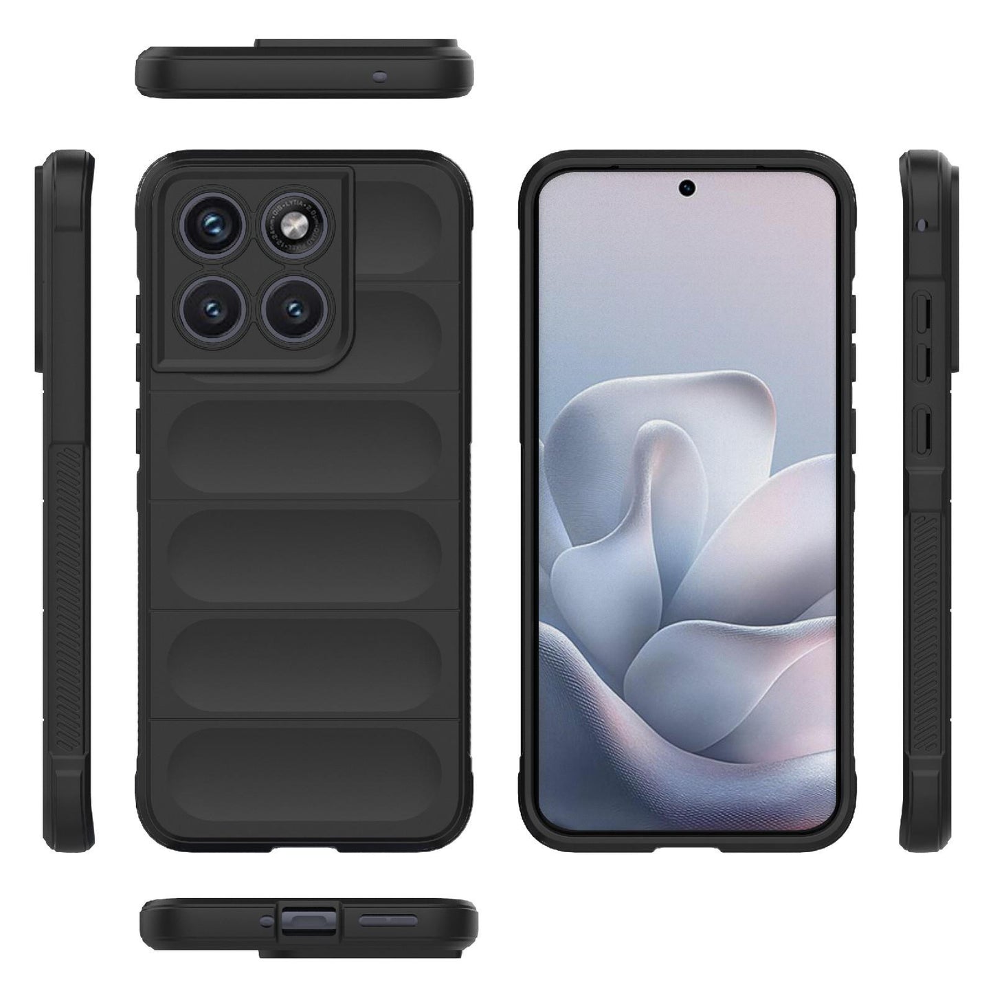 Motorola Edge 70 Fusion 5G Magic Shield TPU + Flannel Protective Phone Case Cover, Shockproof Scratch Resistant