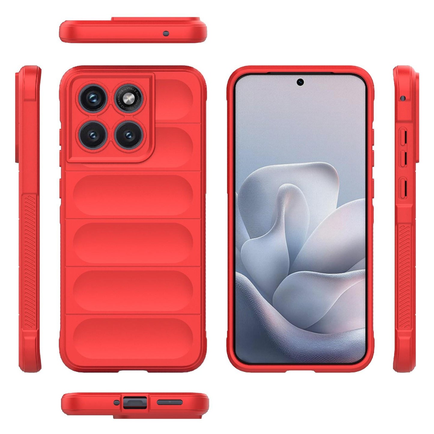 Motorola Edge 70 Fusion 5G Magic Shield TPU + Flannel Protective Phone Case Cover, Shockproof Scratch Resistant