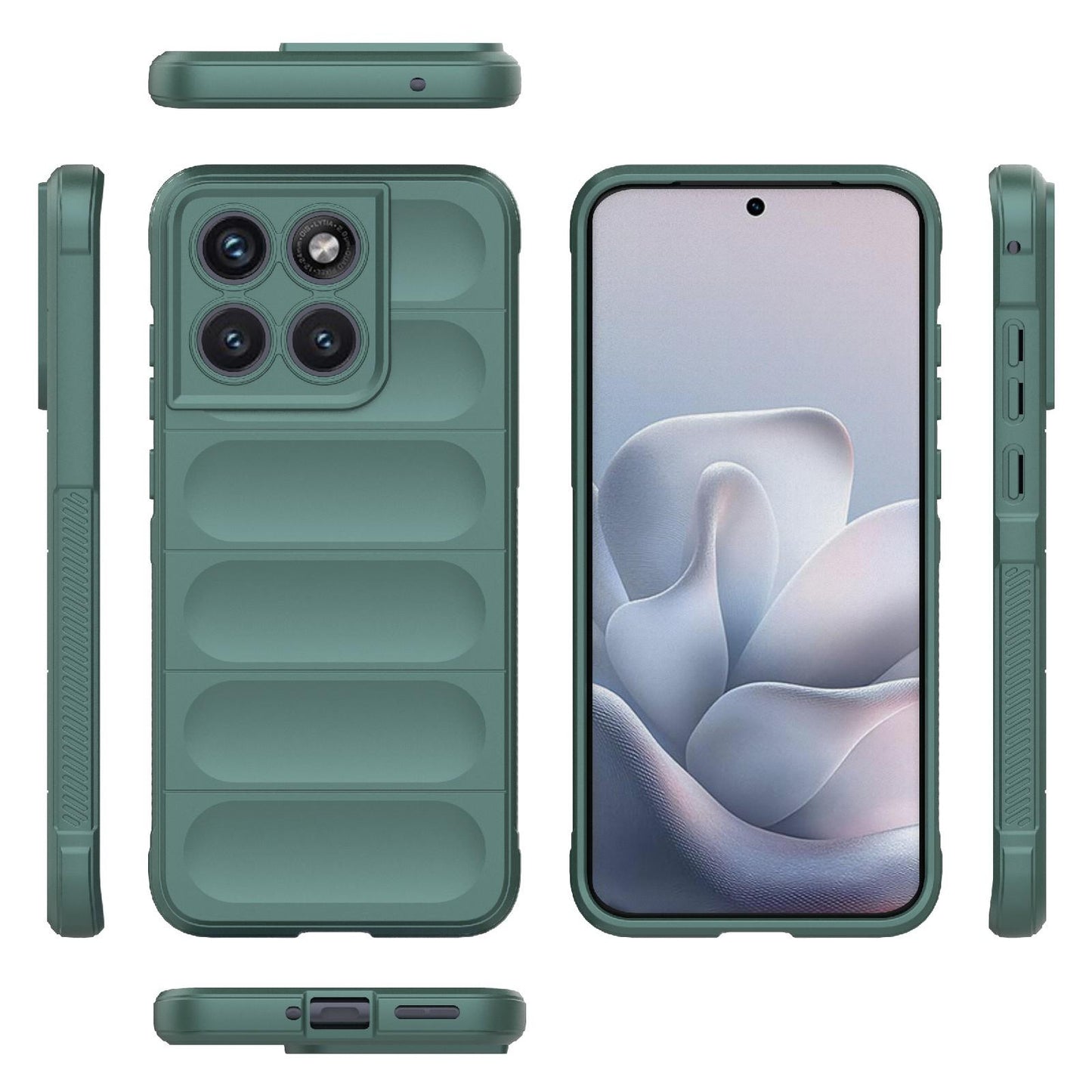Motorola Edge 70 Fusion 5G Magic Shield TPU + Flannel Protective Phone Case Cover, Shockproof Scratch Resistant