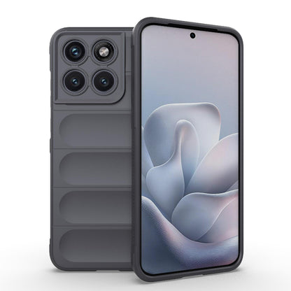 Motorola Edge 70 Fusion 5G Magic Shield TPU + Flannel Protective Phone Case Cover, Shockproof Scratch Resistant
