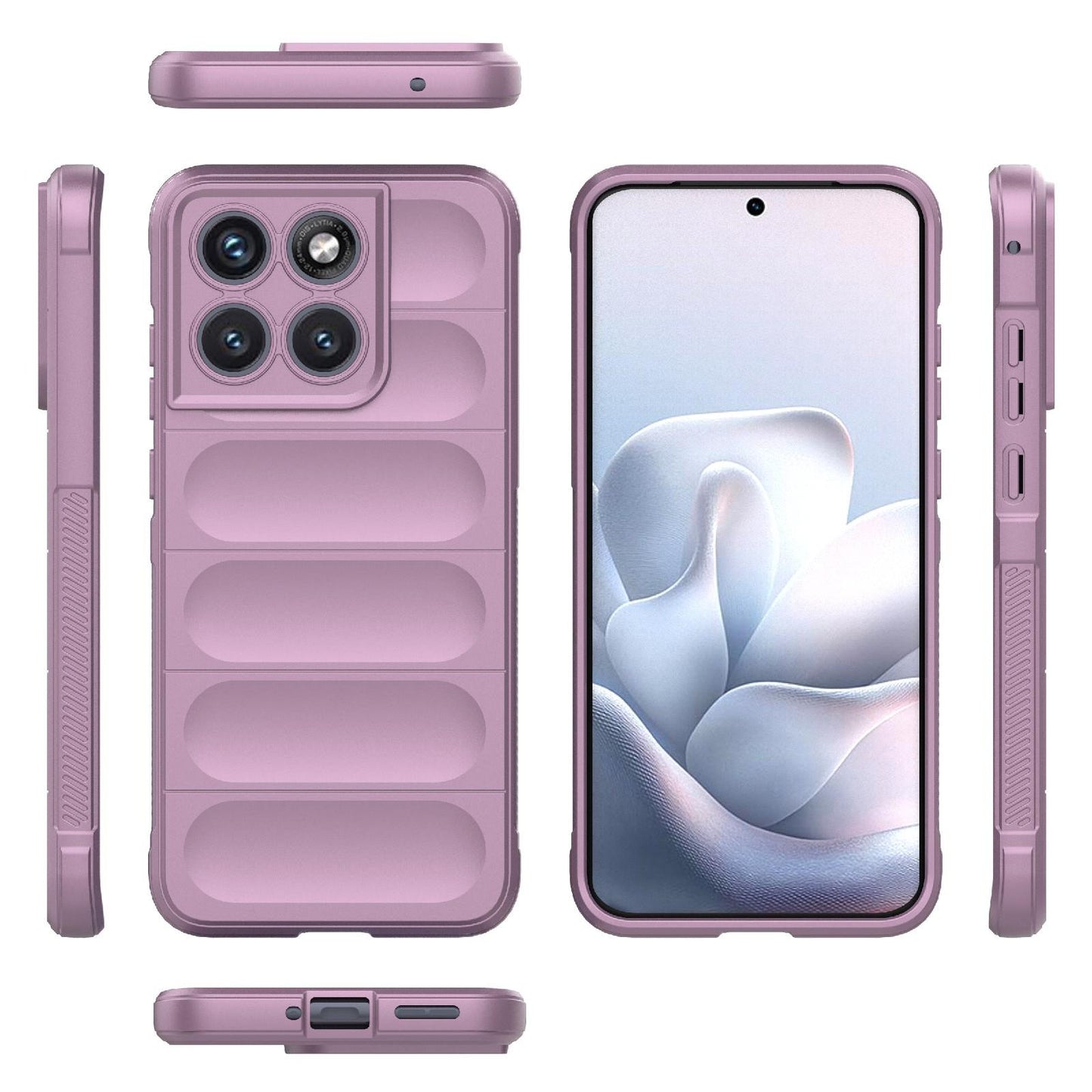 Motorola Edge 70 Fusion 5G Magic Shield TPU + Flannel Protective Phone Case Cover, Shockproof Scratch Resistant