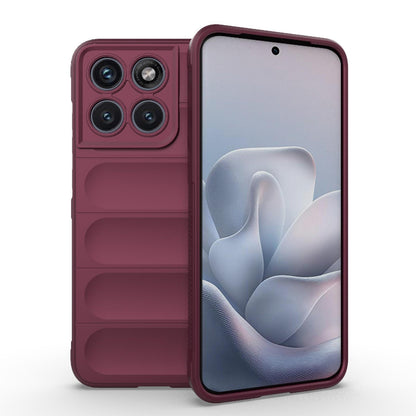 Motorola Edge 70 Fusion 5G Magic Shield TPU + Flannel Protective Phone Case Cover, Shockproof Scratch Resistant