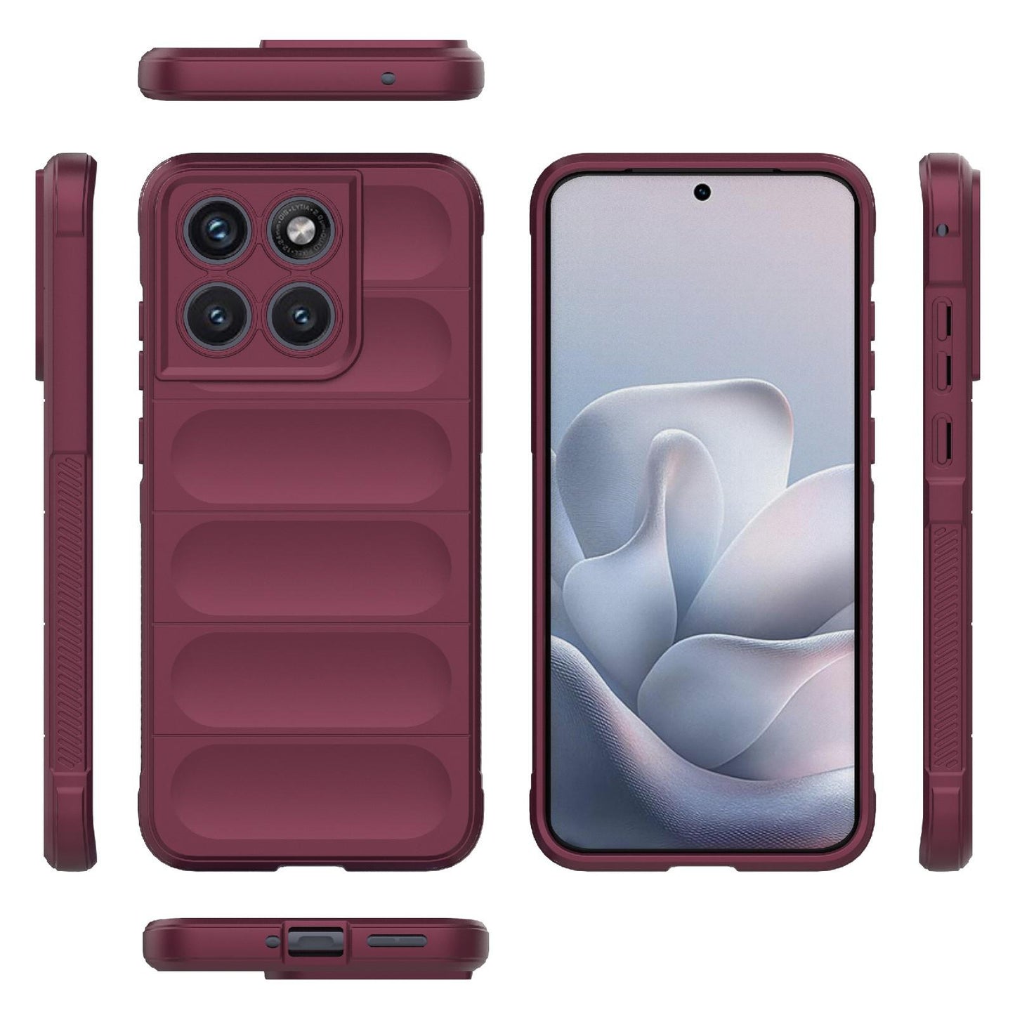 Motorola Edge 70 Fusion 5G Magic Shield TPU + Flannel Protective Phone Case Cover, Shockproof Scratch Resistant