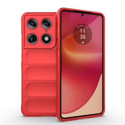 Motorola Signature 5G Magic Shield TPU + Flannel Protective Phone Case Cover, Shockproof Scratch Resistant