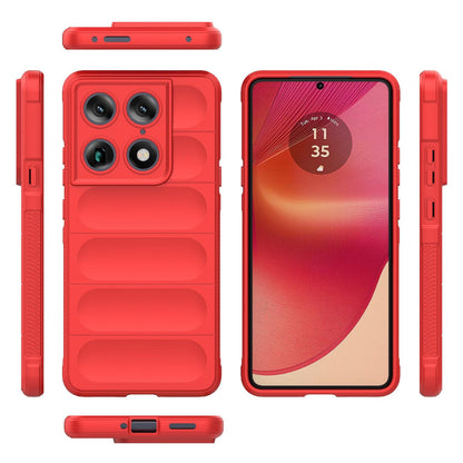 Motorola Signature 5G Magic Shield TPU + Flannel Protective Phone Case Cover, Shockproof Scratch Resistant