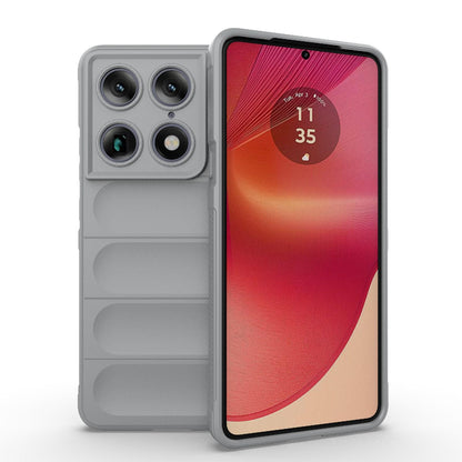 Motorola Signature 5G Magic Shield TPU + Flannel Protective Phone Case Cover, Shockproof Scratch Resistant
