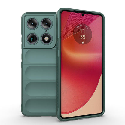 Motorola Signature 5G Magic Shield TPU + Flannel Protective Phone Case Cover, Shockproof Scratch Resistant