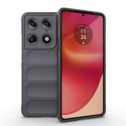 Motorola Signature 5G Magic Shield TPU + Flannel Protective Phone Case Cover, Shockproof Scratch Resistant