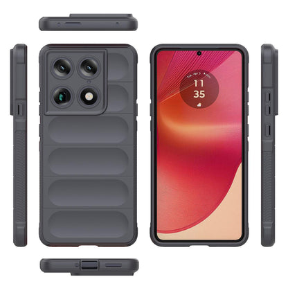 Motorola Signature 5G Magic Shield TPU + Flannel Protective Phone Case Cover, Shockproof Scratch Resistant