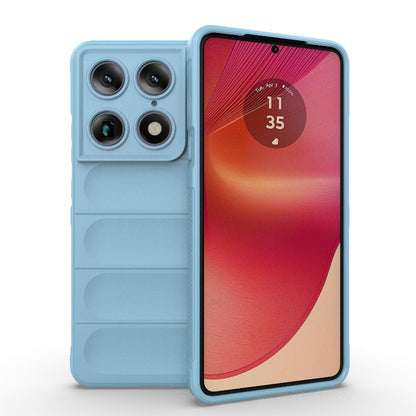 Motorola Signature 5G Magic Shield TPU + Flannel Protective Phone Case Cover, Shockproof Scratch Resistant