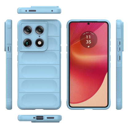 Motorola Signature 5G Magic Shield TPU + Flannel Protective Phone Case Cover, Shockproof Scratch Resistant