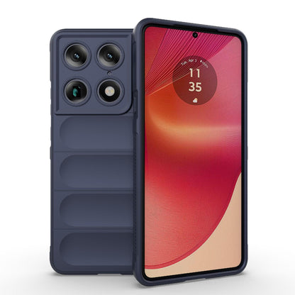 Motorola Signature 5G Magic Shield TPU + Flannel Protective Phone Case Cover, Shockproof Scratch Resistant